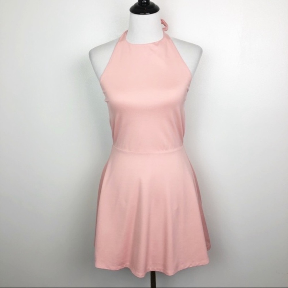 LPA Blush Halter Neck Skater Dress 261 - Picture 6 of 7